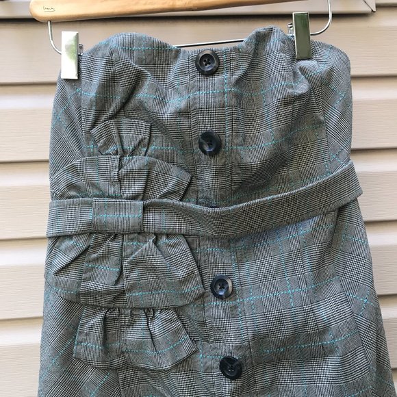 Anthropologie Floreat Doubly Adorned Plaid Dress - Picture 6 of 13